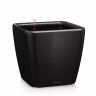 Кашпо Lechuza Quadro LS 21 черный фото 1 &mdash; Luxury Plants