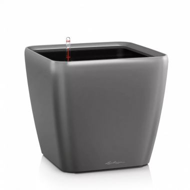 Кашпо Lechuza Quadro LS 28 антрацит &mdash; Luxury Plants