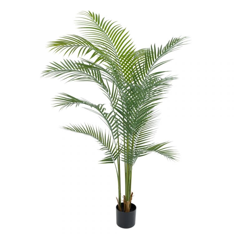 Дерево искусственное в кашпо "Пальма Арека", H160 см, 12 веток,Зеленый фото 1 &mdash; Luxury Plants