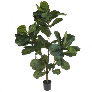 Дерево искусственное "Фикус Лирата" (Пластик) 120 см &mdash; Luxury Plants