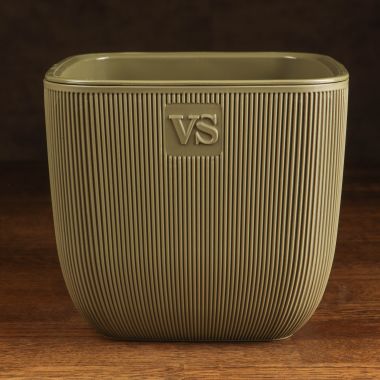 Горшок с дренажной системой Фабио VipSet 4,7 л оливка &mdash; Luxury Plants