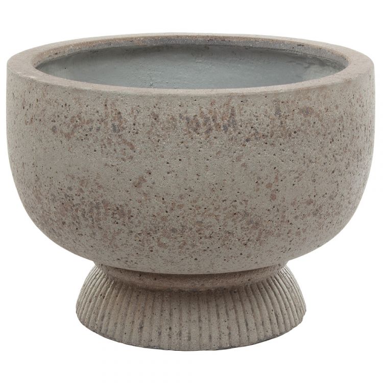 Кашпо Nobilis Marco "Plain grey stone Cup" (файкостоун), D53хH38 см фото 1 &mdash; Luxury Plants