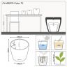 Кашпо Lechuza Classico Color 70 бежевый фото 2 &mdash; Luxury Plants