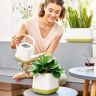 Лейка Lechuza Yula белый/серо-коричневый фото 4 &mdash; Luxury Plants